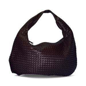 Cute Dark Brown Woven hand Bag